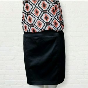 Le Chateau Y2K black satin mini skirt size 7/8